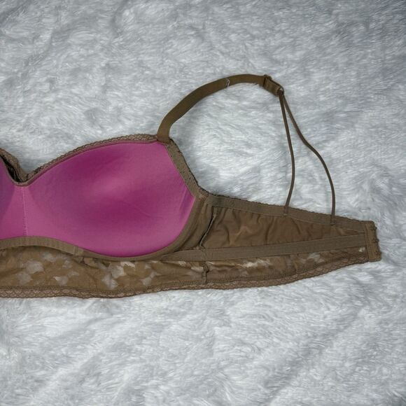Victoria's Secret Lace Bralette Push Up Extra Large Floral Bra Womens XL - Picture 8 of 9